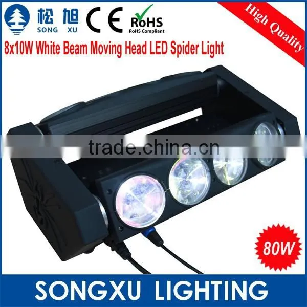 Toppest Professional 8*10W Beam Moving Head White LED Spider Light, Party Bar Nightclub Equipment/SX-MH0810C photo-3