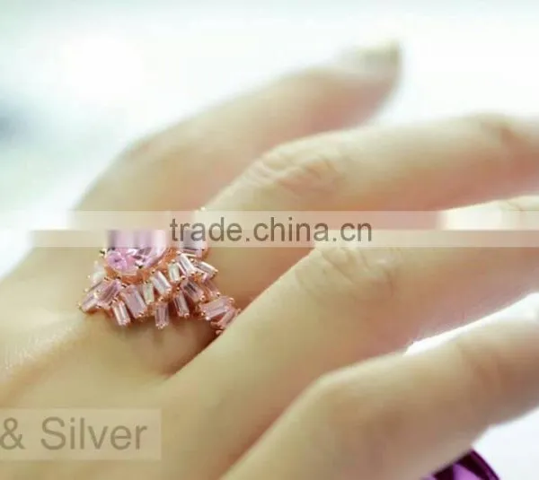 Wholesale Price Low Quantity Fashion Jewelry Silver Diamond Rings photo-2