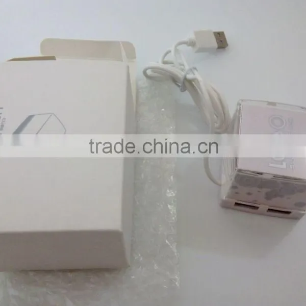 Promotional Gift Computer Colorful LED 4 Port Mini USB HUB photo-5