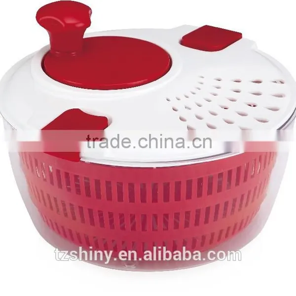 2016 Premium Plastic Salad Spinner With Clips Plastic Salad Mixer With Draining Hole photo-2