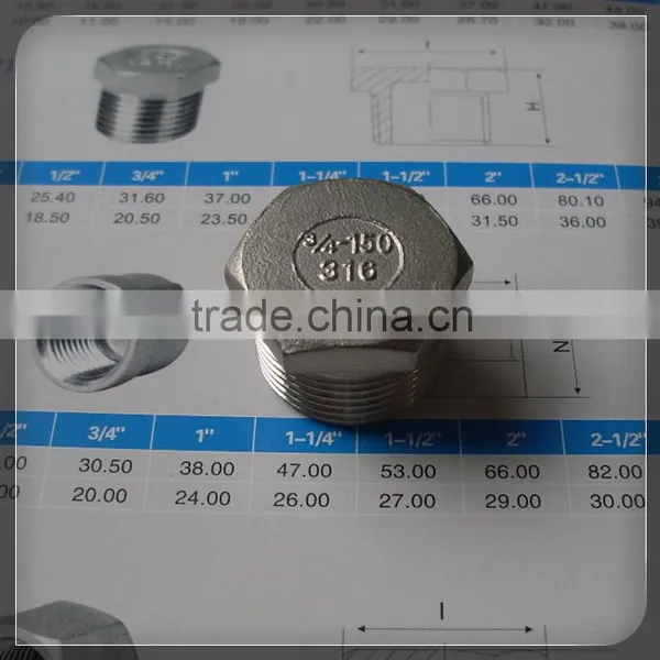 1" Stainless Steel Hexagon Plug photo-3