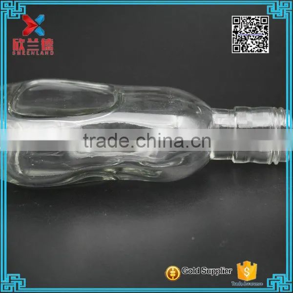 4oz Calabash Shape Screw Top Wine Glass Bottle for Whisky photo-4