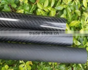 23*20*1000 3K Carbon Fiber Round Tube Pipe/Carbon Fibre Tube, Roll Wrapped Carbon Tube photo-5