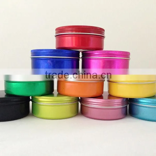 Screw Top Aluminium Jars for Cosmetic