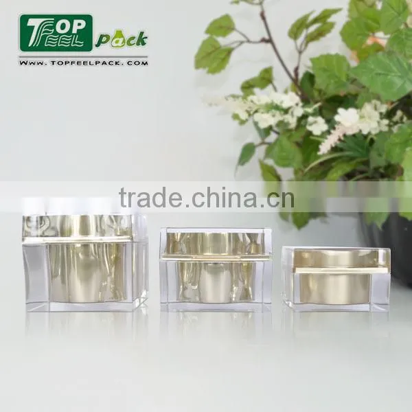 Acrylic Cream Plastic Jar With Lid 80g 50g 30g photo-5