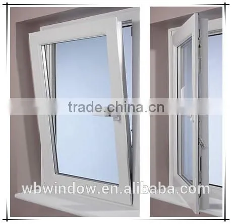 Pvc Single Tilt and Turn Window With Clear Glass photo-4