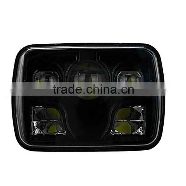5x7 Rectangular Projector LED Headlight Sealed Beam Replacement With CRE-E Chips for Truck Motorcycle photo-2