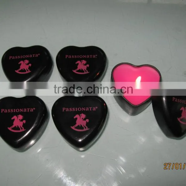 Wholesale Tin Canldes Heart Shape 4.5*2.5cm XM-T007