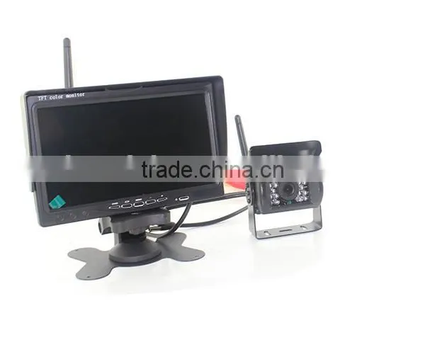 Wireless Car Rearview Waterproof Camera Back up Night Vision Camera Wireless Truck Rearview Camera,7 Inch TFT LCD M photo-5