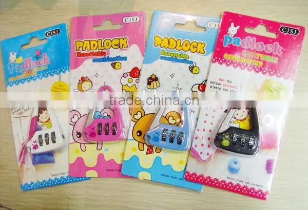 Cartoon Design Code Padlock Combination Luggage Rolling Lock For Safety photo-5