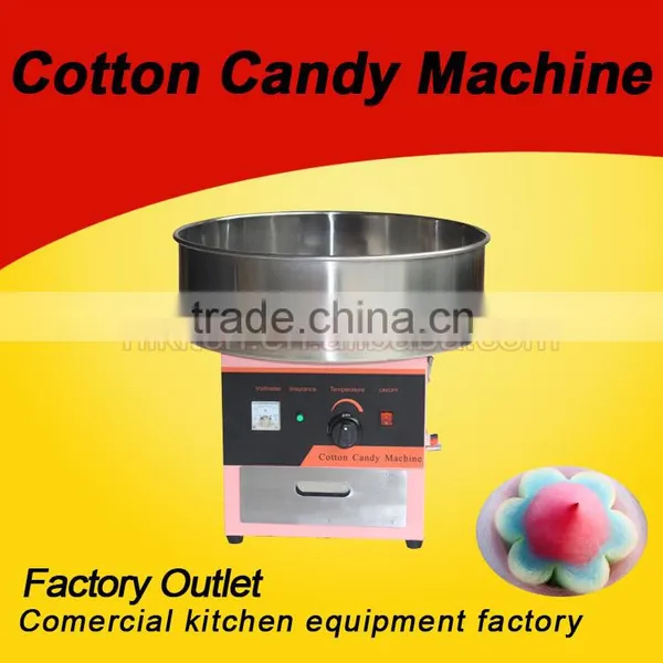 Hot Commercial Sugar Manufacturing Automatic Cotton Candy Floss Machine for Sale