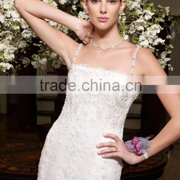 Latest Style High Quality Puff Sleeve Wedding Dress photo-4