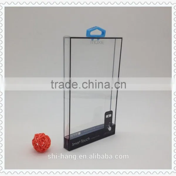 Retailer Color PVC Plastic Box With Plastic Hook Packing for Iphone 6 /6s Plus Case