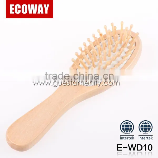 Luxury 5 Star Hotel Hair Combs Disposable Wood Hair Brush for Travel photo-4