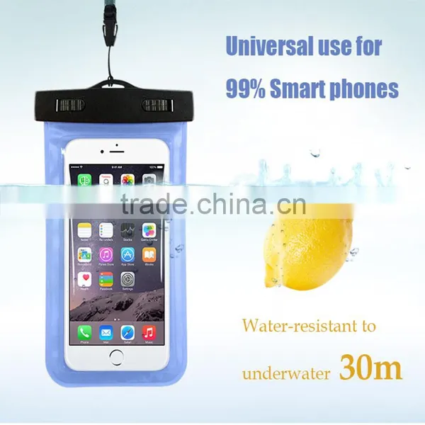 YZ New Clear Waterproof Pouch Dry Case Cover For 5.5 Inch Phone Camera Mobile Phone Waterproof Bags for IPHONE 4 4S 5 5S 6 6S photo-2