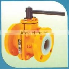 PFA FEP PTFE Lined Ball Valves for Highly Corrosive Fluid Applications