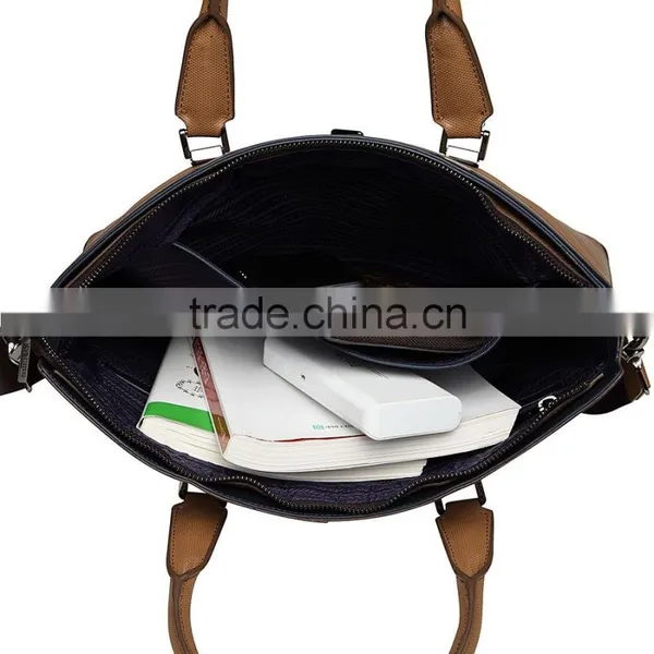 Top Class Cowhide Laptop Handbag Business Men Briefcase for Sale photo-6