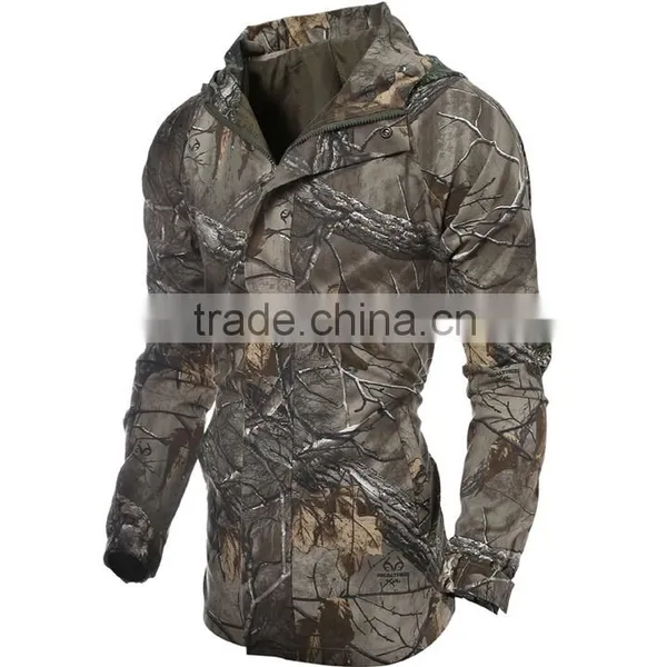 Custom Autumn Camouflage Outdoor Bomber Jacket photo-2