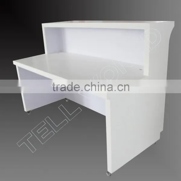 Reception Desk Design/high Glossy White Front Desk/simple Style Front Desk