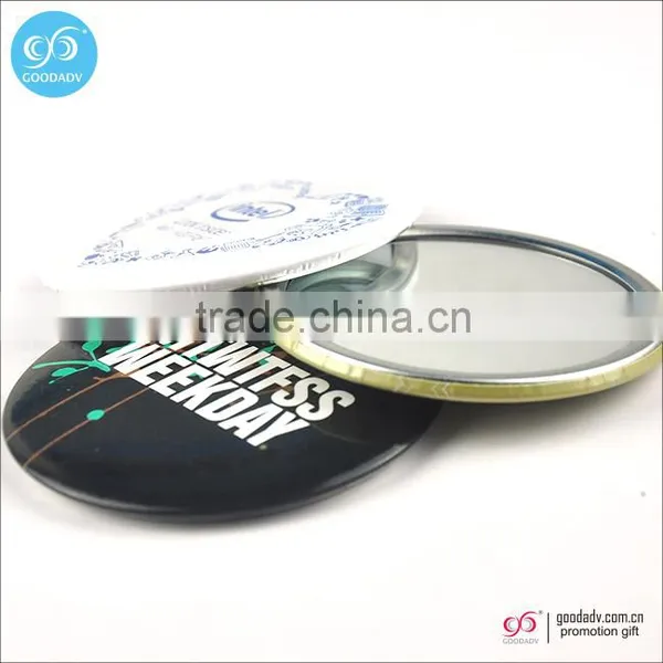 Guangzhou Cheap Wholesale Gift Pocket Mirror Custom Made Tin Makeup Mirror Quality Choice photo-2