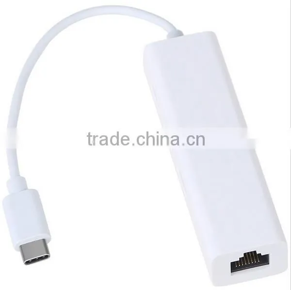Multi-function Type C to 3 Ports USB Hub With RJ45 LAN Ethernet Adapter Cable For Macbook 12 Inch photo-3