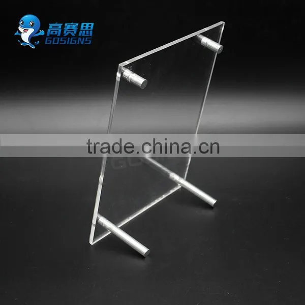 Acrylic Sign Holder Display Stands, Acrylic Table Menu Display Holder, Slanted Lucite Frames photo-4