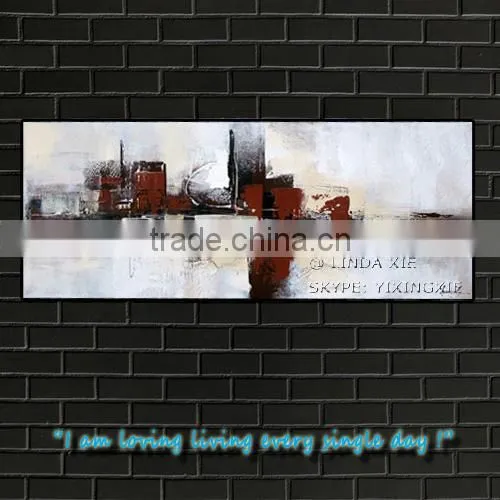 Abstract Landscape Oil Painting City Scape on Canvas