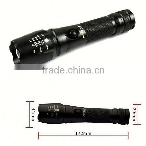 868 XM-L T6 LED Rechargeable Aluminum Zoomable Bright Flash Light photo-5