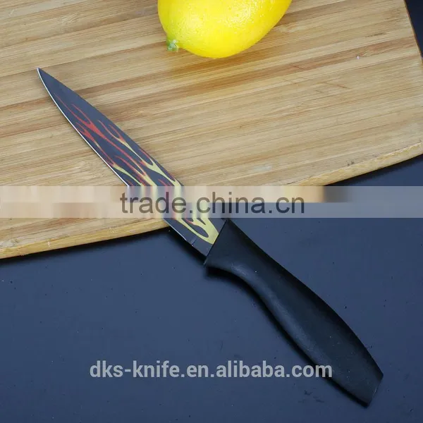 5 Inch Utility Knife New Designed Color Coating Stainless Steel Knife KP1402-U