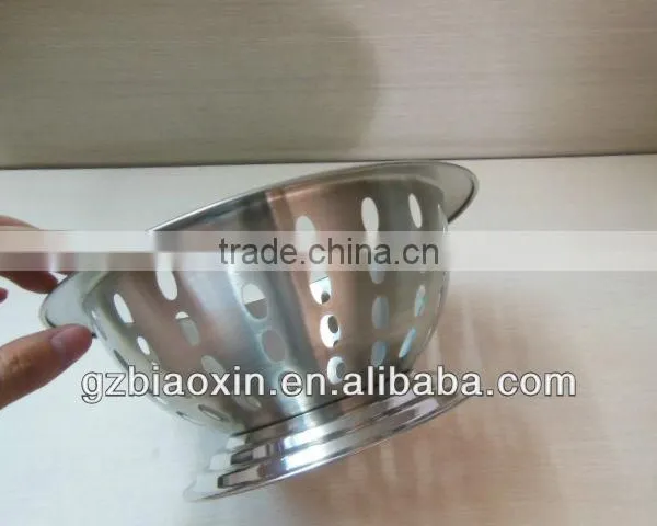 Hot Sale Stainless Steel Colorful Fruit Basket With Handle Sstainless Steel Fruit Bowl With Standing, Metal Leaking Bowl photo-4