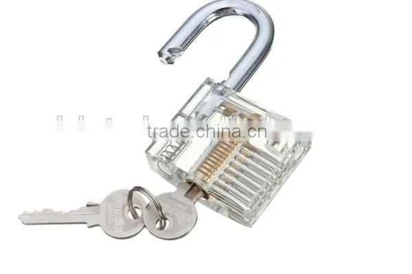 Hot Pick Cutaway Inside View Padlock Lock For Locksmith Practice Training Skill Transparent Practice Padlock