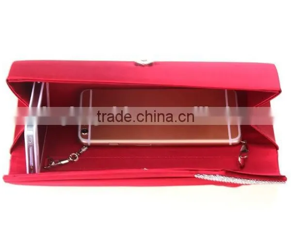 Women Wedding Dress Bag Elegant Satin Clutch Bag photo-3