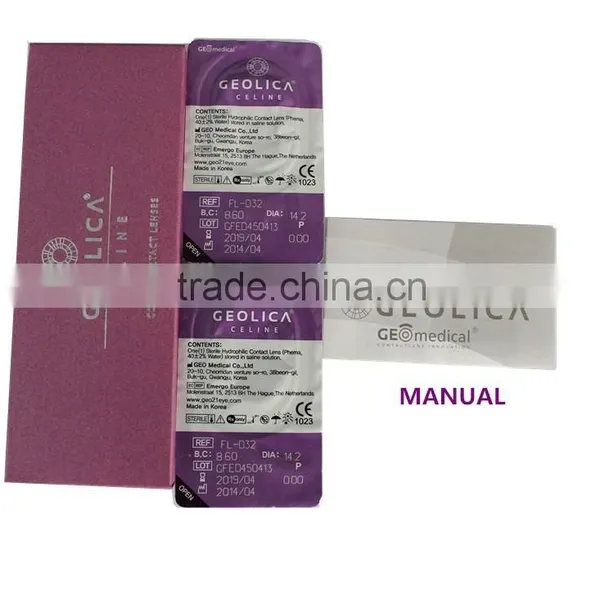 FDA Approved Authentic GEOLICA FL-D Korea Geo Contact Lens Wholesale photo-3