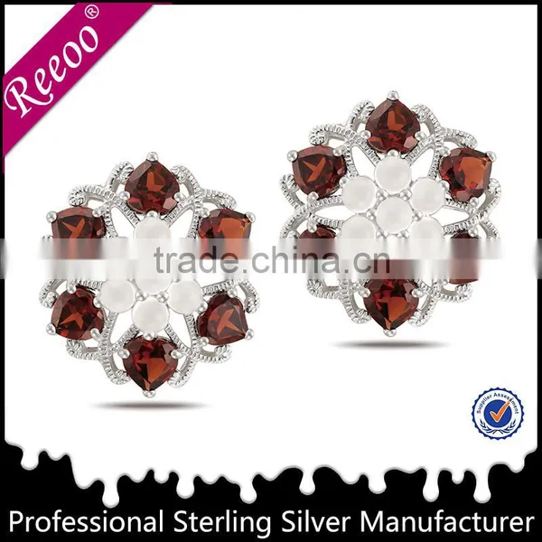 Silver Skull Pendant Jewelry, Silver Flower Pendant Necklaces photo-2