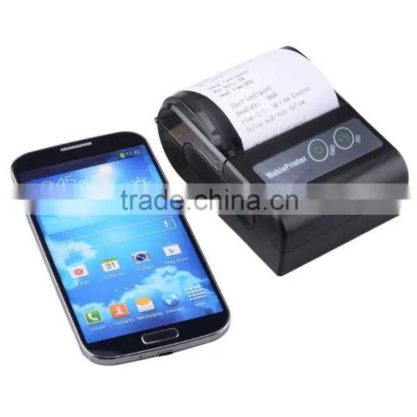 58mm Portable Cheap Bluetooth Thermal Printer (Android Version) Black photo-2