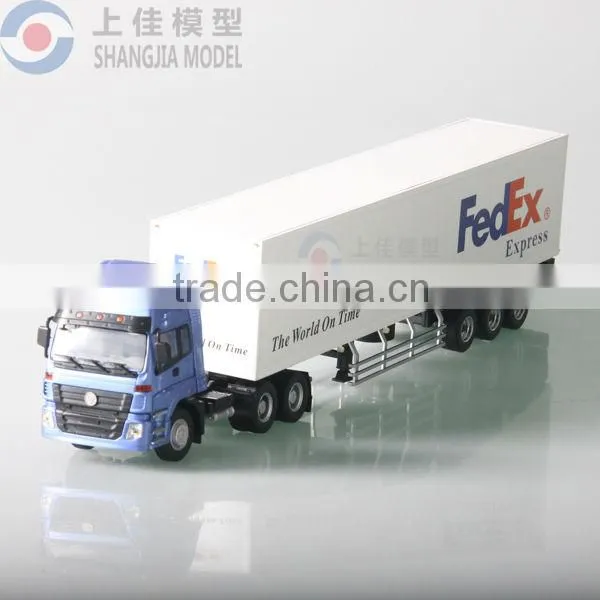 Scale Cargo Shipping Container Models,diecast Goods Van Truck Model,container Truck Model Manufacturer