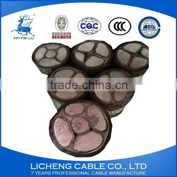 3*185+2*95mm2- China Cable Manufacturer Aluminum 5 Core XLPE Insulated PVC Sheathed Construction Power Cable-YJLV photo-5