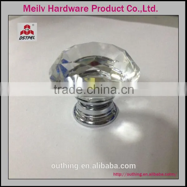 Fancy k9 Glass Zinc Base Furniture Kitchen Cabinet Drawer Crystal Knob photo-2