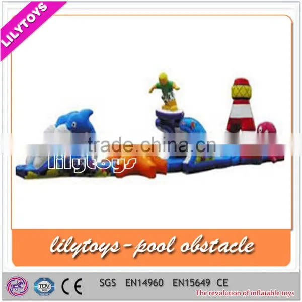 EN15649 Lovely Inflatable Water Obstacle Course/swimming Pool Sport Game/durable Inflatable photo-5