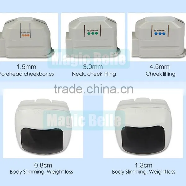 High Frequency Skin Care Machine Portable Ultrasound Hifu Slimming Machine Liposonix Weight Loss 4MHZ Body Shaping Machine With 2 Heads For Home Use High Frequency Portable Facial Machine photo-4
