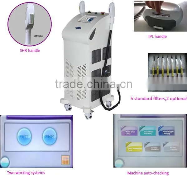 2015 Professional Shr Opt Fast Hair Removal/ SHR OPT System IPL Hair Removal photo-2