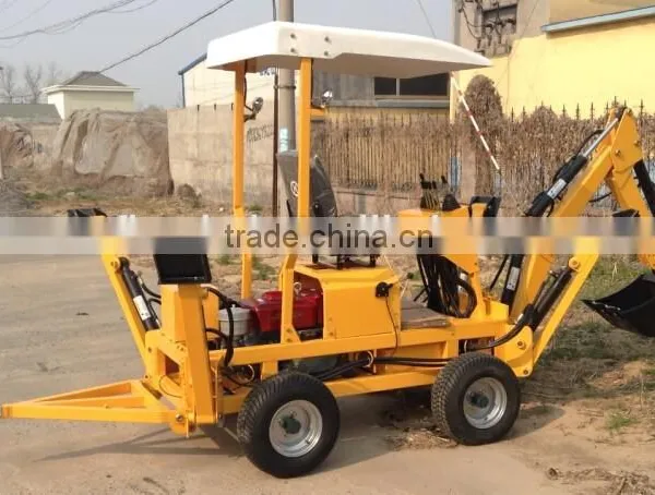 18hp Diesel Engine ATV Towable Backhoe Excavator for Sale photo-2