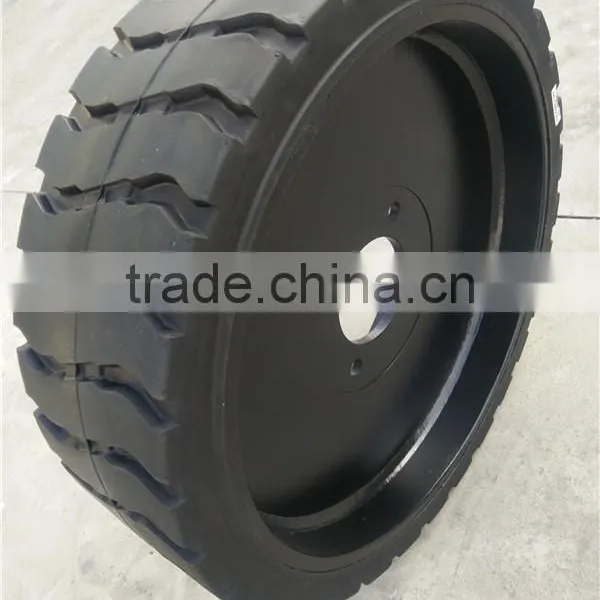 Genie Scissor Lift Platform Wheel Solid Tire With Rims Wheel 22x7x17 3/4 photo-4
