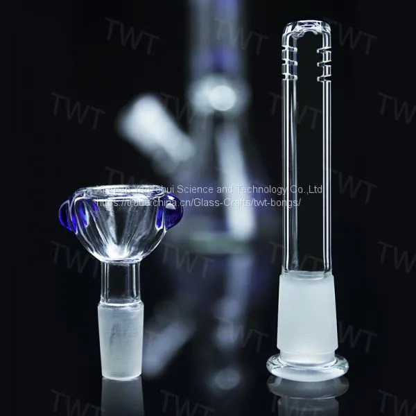 Beaker Base Bongs Glass Bongs Ice Catcher Thickness Glass for Smoking With 14-19 Downstem and 14mm Bowl 10.5