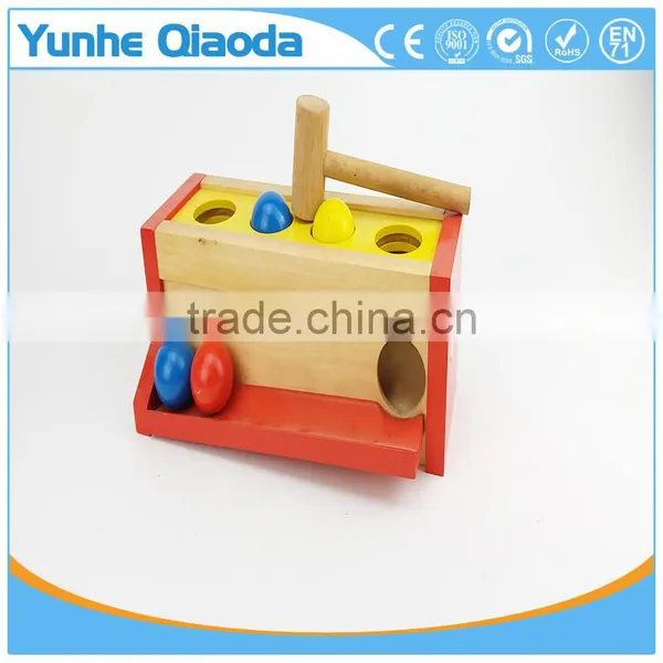 Multi-color Small Hit Ball Box Toys,Wooden Pound Toy For Kids,Wooden Hammering Toy photo-4