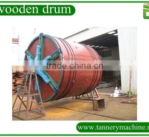 D3x2.5/D2.5X2.2 Retanning or Dyeing Wooden Drum for Cow Goat Sheep Leather Wooden Drum photo-2