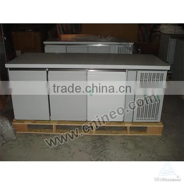 Commercial 3 Door Stainless Steel Restaurant Kitchen Undercounter Freezer(INEO Are Professional on Commercial Kitchen Project) photo-2