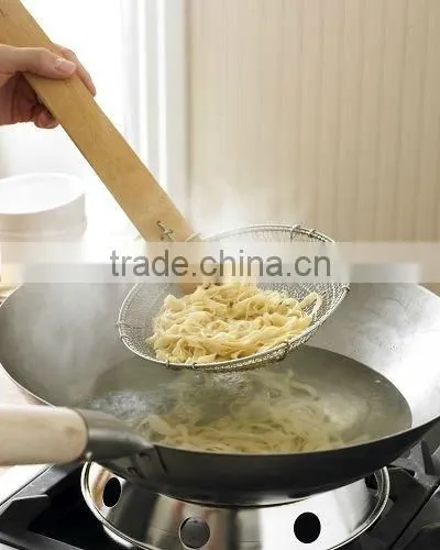 Kitchen Wire Skimmers With Bamboo Handle photo-2