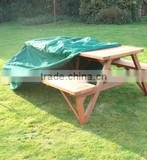PE Tarpaulin Outdoor Table Cover, UV Treated Patio Cover, Waterproof Garden Table Cover photo-2