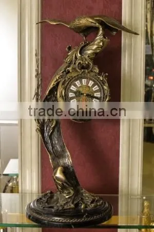 Luxury Attrative Wall Hanging Clock, 24K Gold Plated Brass Clock photo-3